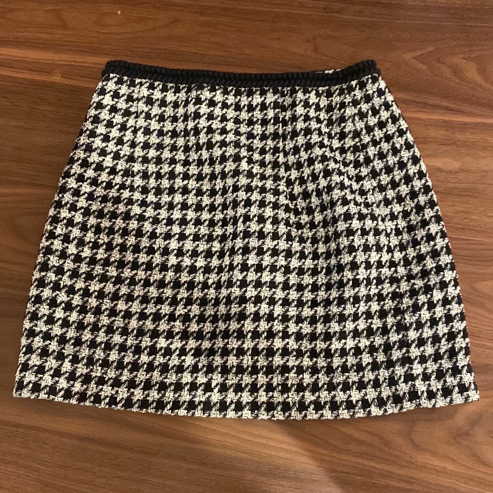 Tweed houndstooth Zara skirt